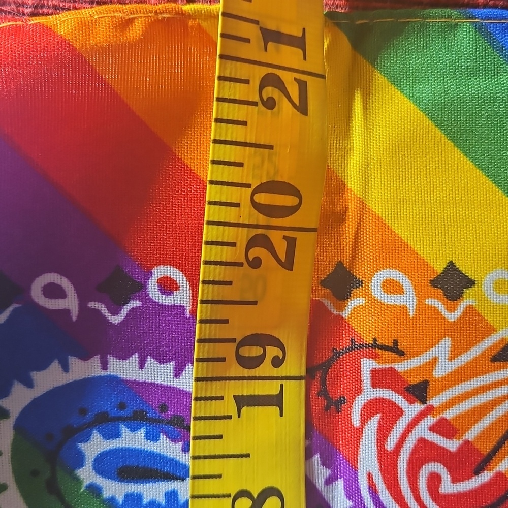 Bandana Hair Accessories Rainbow multicolored LGBTQIA+ Pride Square shaped - Picture 16 of 17
